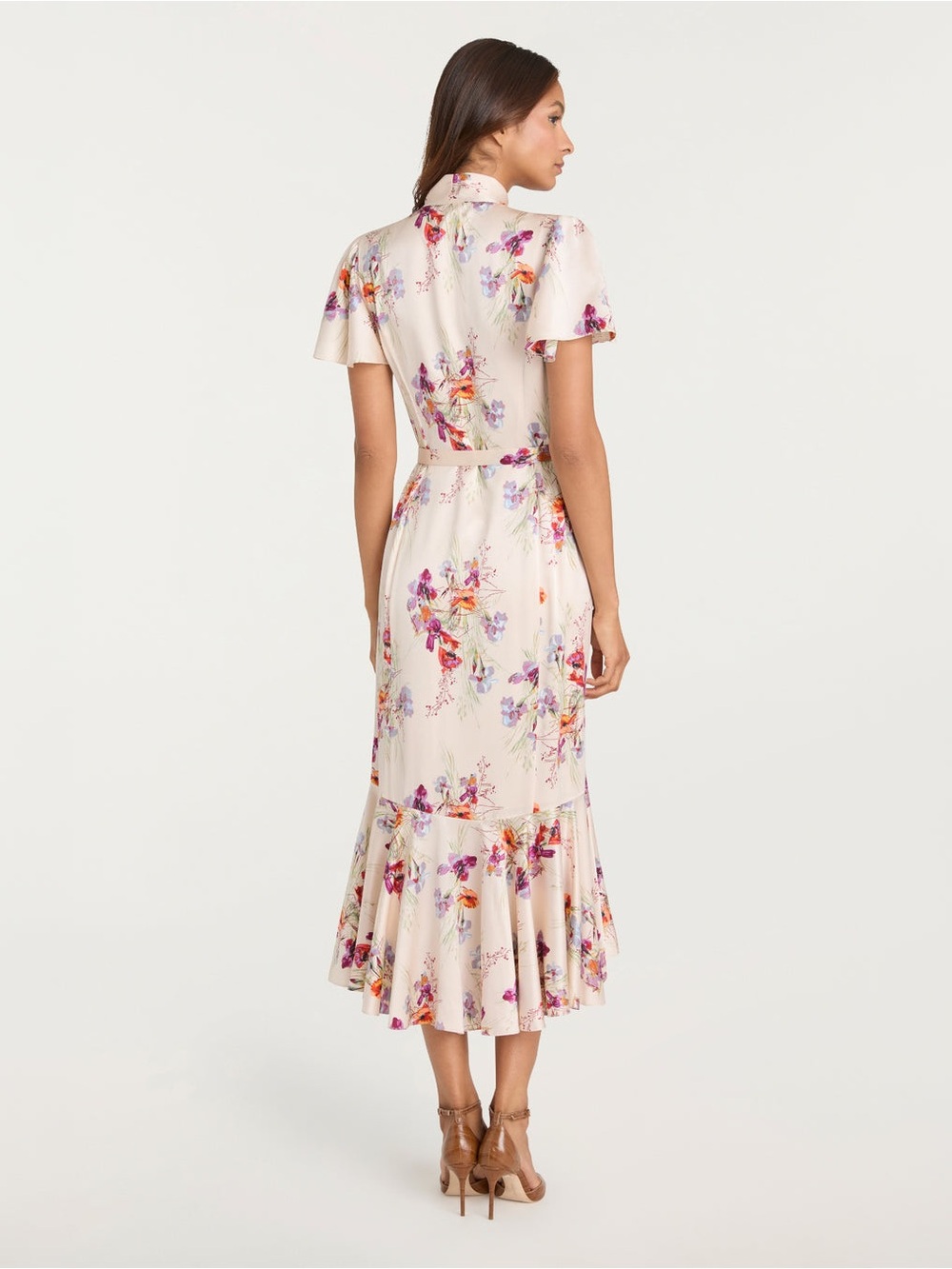 Cinq à Sept Iris Bouquet Willow Dress Oatmilk Multi Floral NWT Size 10 - Picture 4 of 9